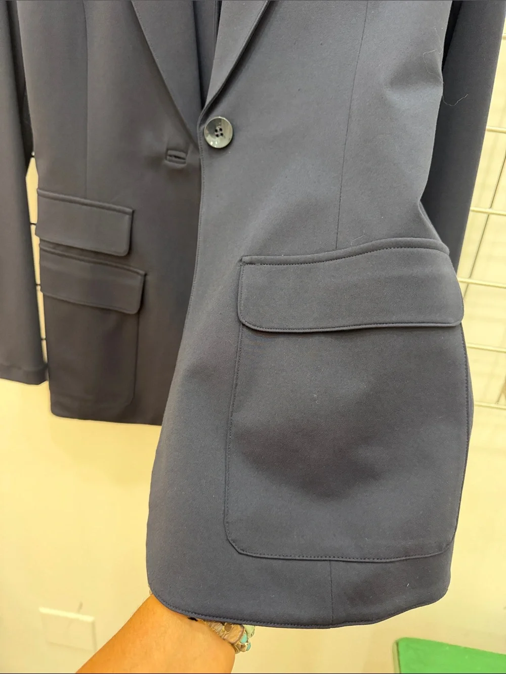 Casual Tailored Navy Blazer - Women
